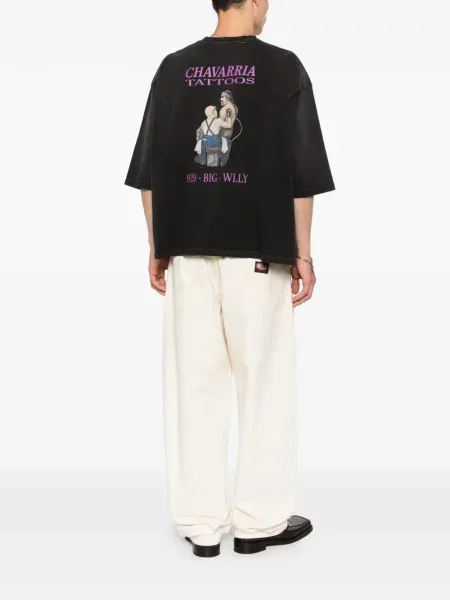 Grafic tricou Willy Chavarria negru