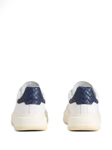 Fűzős csipkés sneaker Woolrich fehér