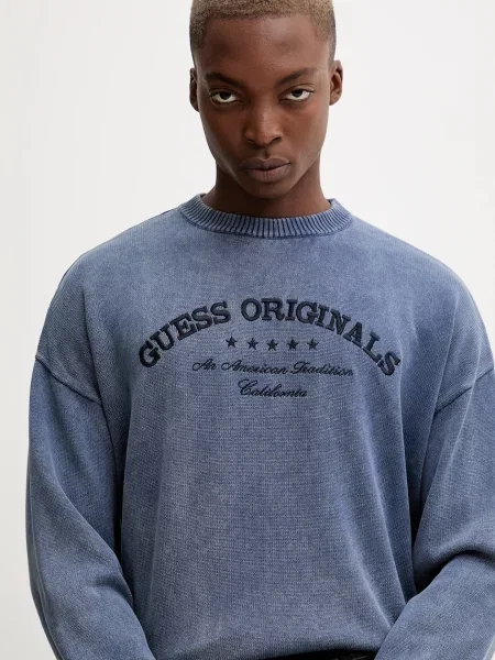 Светр Guess Originals легкий синій