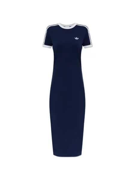 Rochie Adidas cu dungi cu imagine alergare negru