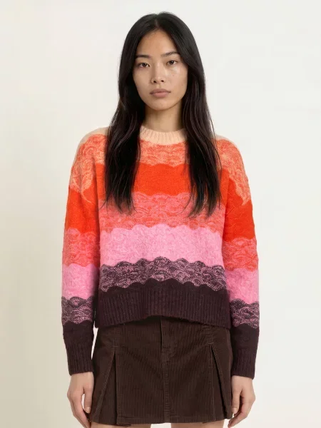 Suncoo Sweter Panayo orange różowy