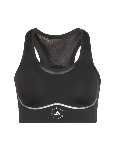 ADIDAS BY STELLA MCCARTNEY Sutien sport Running High Support Sports / argintiu negru