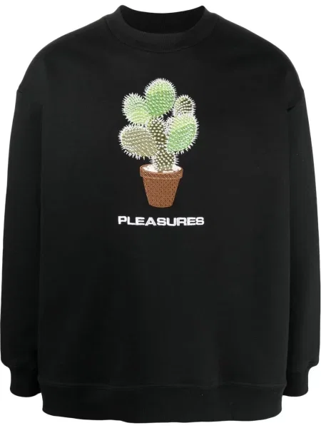 Hanorac Pleasures cu broderie negru