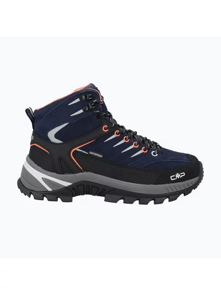 Încălțăminte de trekking pentru femei CMP Rigel Mid Waterproof b.blue/ghiaccio/marigold albastru