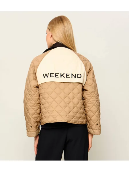 Weekend MaxMara Geacă cu două fețe Wkdpincio | Relaxed fit bej