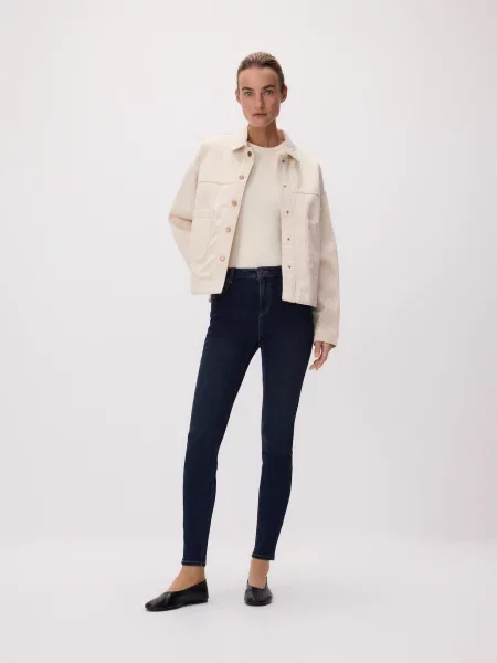 Reserved Джинси slim fit із подовженими штанинами темно-синій сині