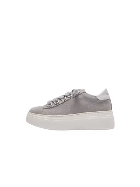 Sneakersy Emanuélle Vee zamszowe szare