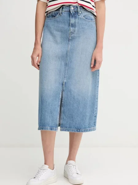 Tommy Hilfiger fustă din denim albastru