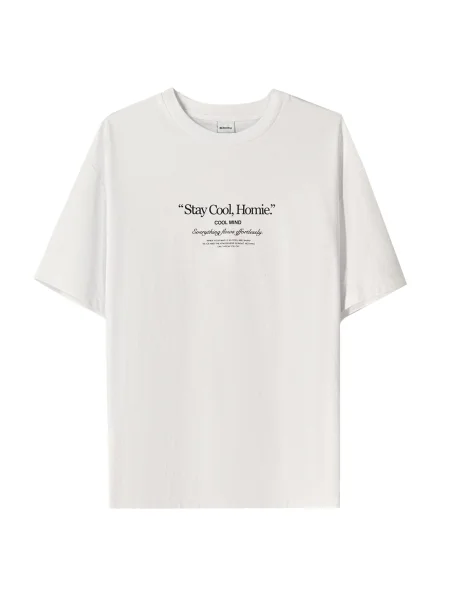 Bershka Majica modra / encijan / črna bela