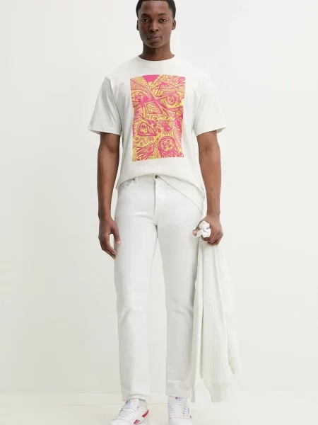 Свитер Herschel с принтом бежевый