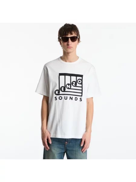 Tricou KENZO Gots Sounds Classic T-Shirt Off White XL alb