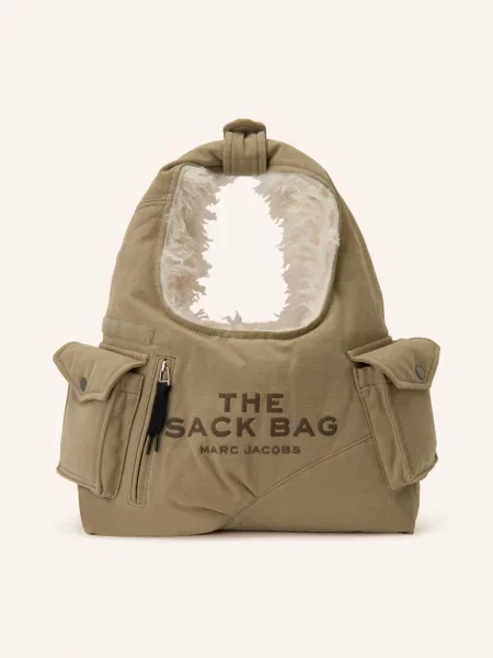 Marc Jacobs Kabelka Přes Rameno The Sack Bag olivová / stříbrná černá