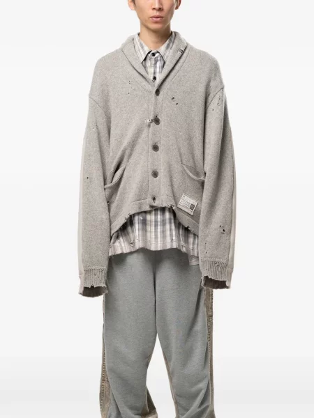 Cardigan Maison Mihara Yasuhiro tricotate gri