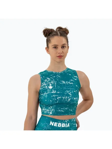 Top de antrenament pentru femei NEBBIARough Girl Crop green verde