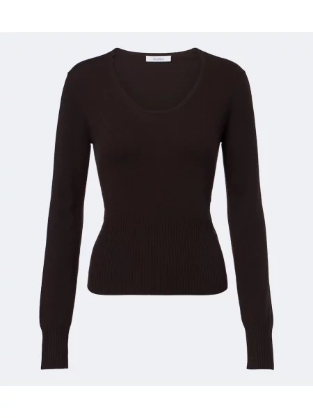 Pulover Max Mara de lână maro