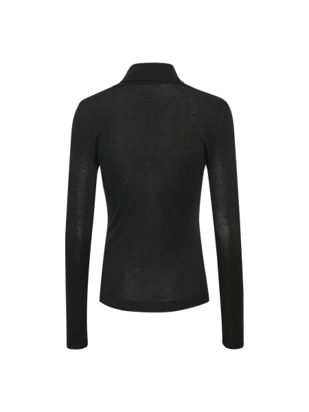 Sweter z golfem Inwear z długim rękawem do golfa czarny