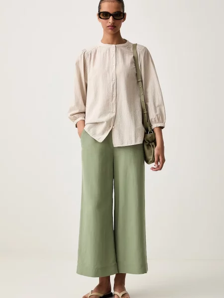 Marc O'Polo штани wide leg з льоном