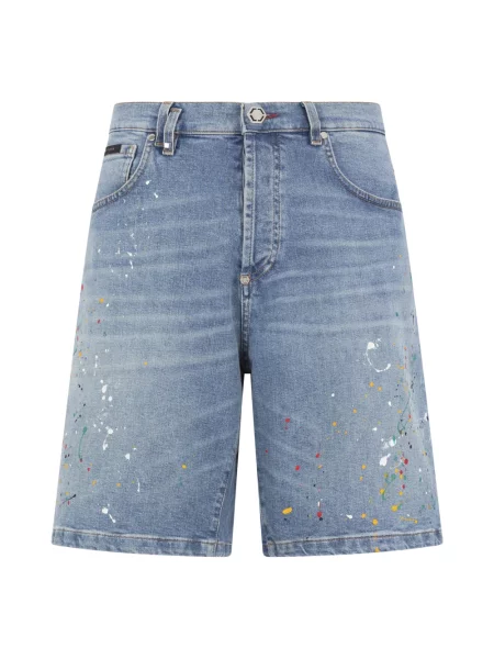 Szorty jeansowe Philipp Plein niebieskie
