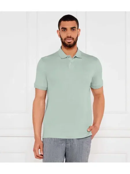 BOSS ORANGE Polo Pe_Interlock verde