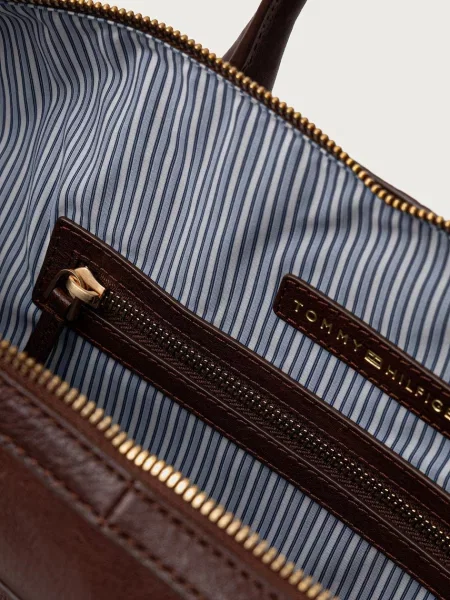 Tommy Hilfiger чанта мъжка от кожа кафяво