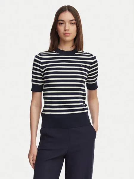 Tommy Hilfiger Pulover Mornarsko modra