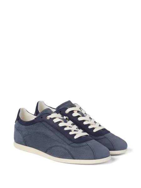 Sneakerși Brunello Cucinelli din piele de căprioară albastru