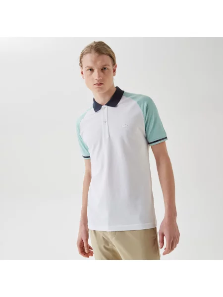 Поло Lacoste белое