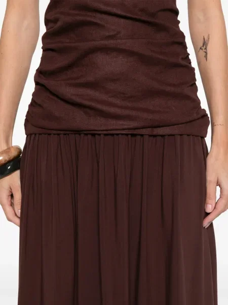 Rochie Faithfull The Brand de costum maro