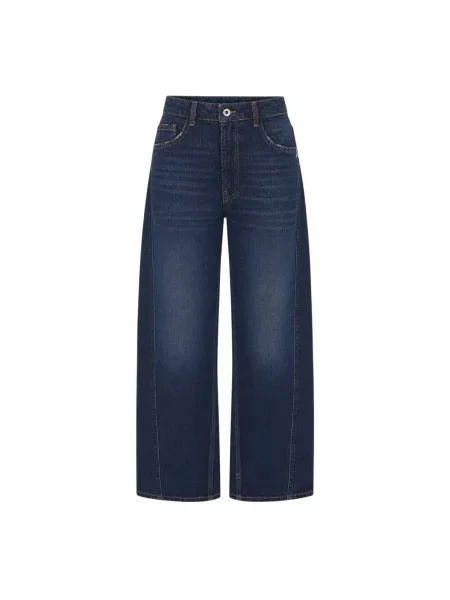 Patrizia Pepe jeansy relaxed fit niebieskie