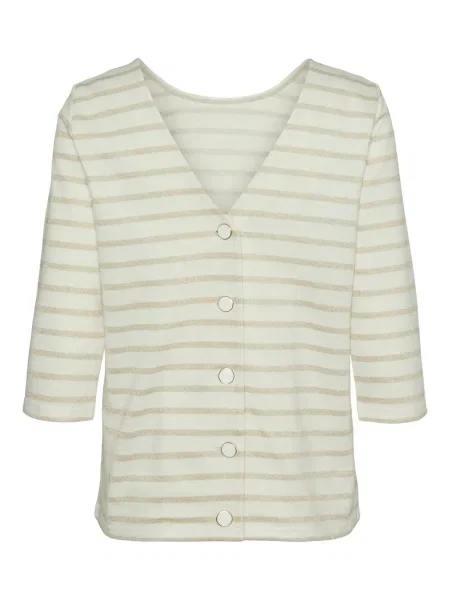 VERO MODA Geacă tricotată / auriu bej