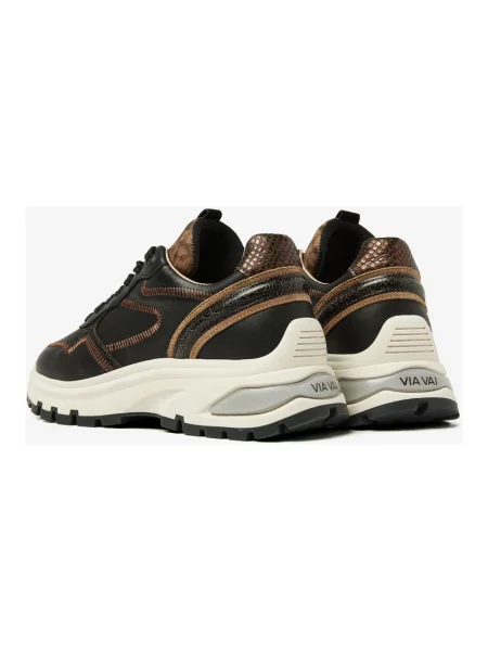 Sneakersy Via Vai zamszowe czarne