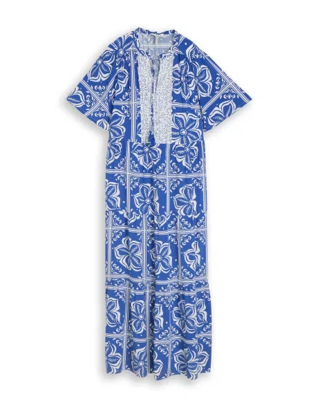 TOM TAILOR Rochie albastru alb