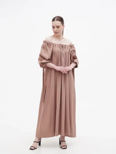 A LOT Сукня максі коричневий