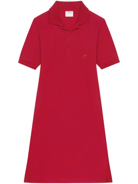 Rochie mini Courreges de costum roșu