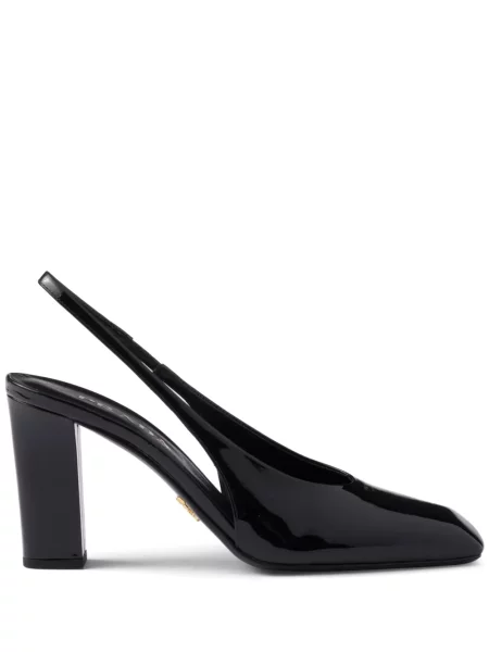 Pantofi cu toc Prada din piele negru