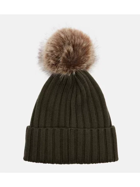 Căciulă Moncler de lână verde