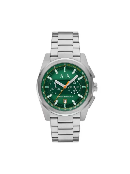 Armani Exchange Zegarek Parker Chronograph Srebrny szary