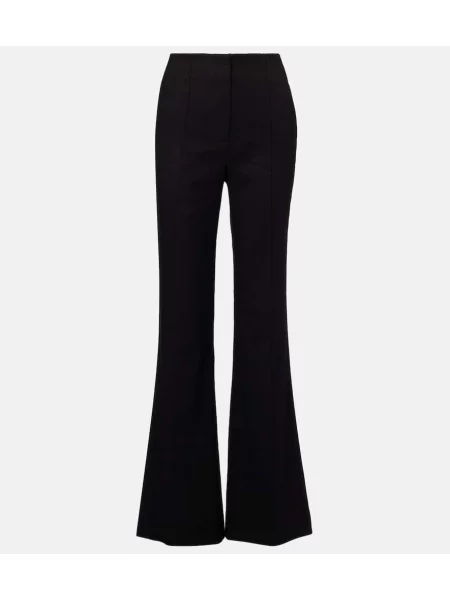 Pantaloni Veronica Beard cu talie înaltă de in negru