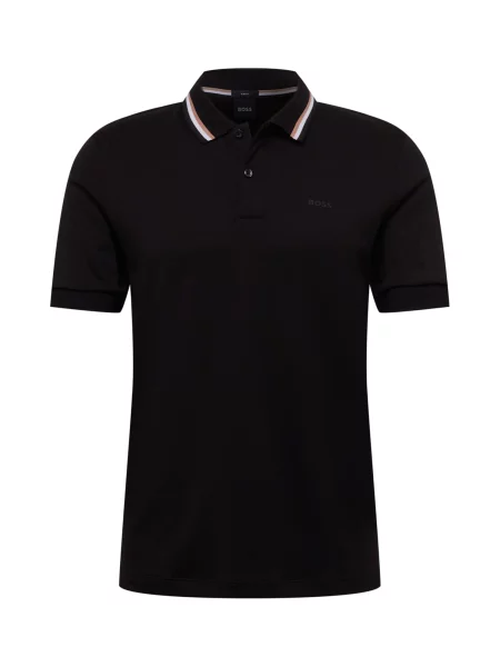 BOSS Black Tricou Penrose negru bej alb