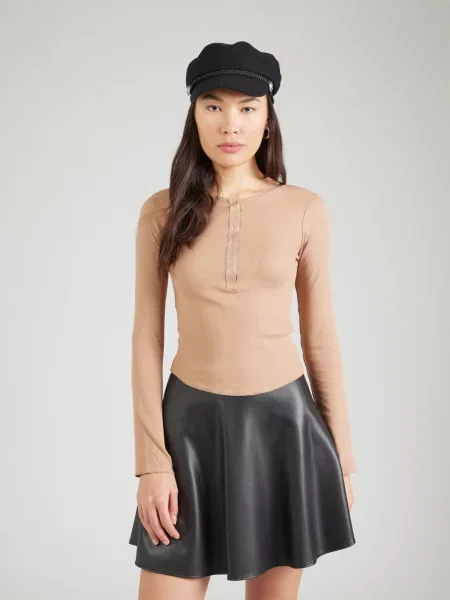 Miss Selfridge Tricou mokka maro