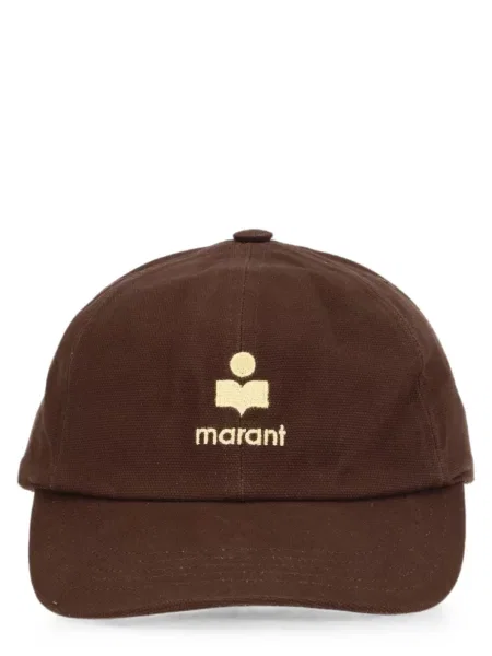 Șapcă Isabel Marant cu broderie maro