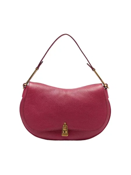 Torebka skórzana Coccinelle skórzana bez fiszbin czerwona