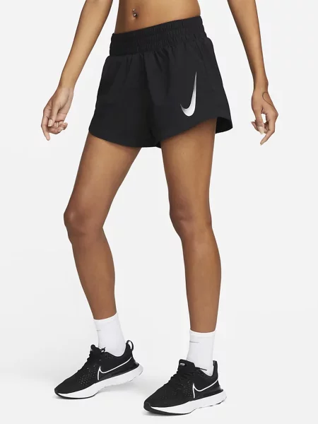 NIKE Шорти спортивні без підкладки чорний