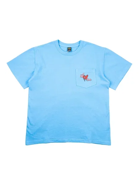 Tricou Anti Promo cu motiv cu inimi albastru
