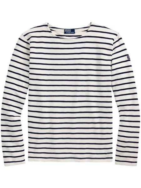 Polo majica Polo Ralph Lauren s printom keper niski struk smeđa
