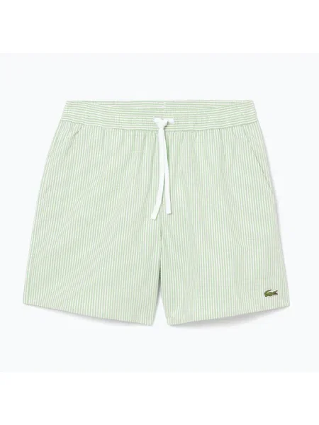 Pantaloni scurți de baie pentru bărbați Lacoste white/liamone alb