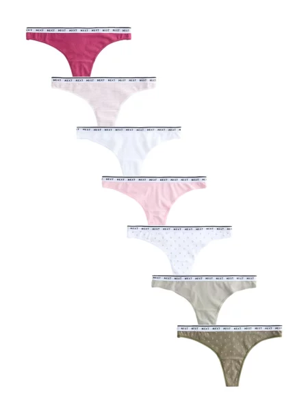 Next Tanga kaki / oliv / roz / magenta / negru alb