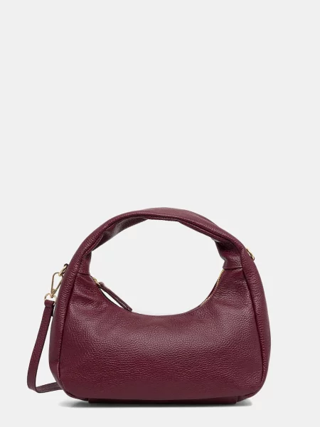 Geanta de piele Answear.lab din piele bordo