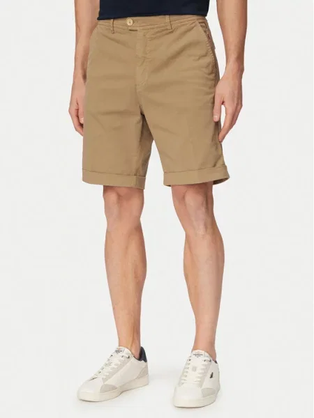 Šortky z materiálu Aeronautica Militare béžové