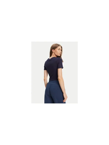 Guess Póló Slim Fit sötétkék